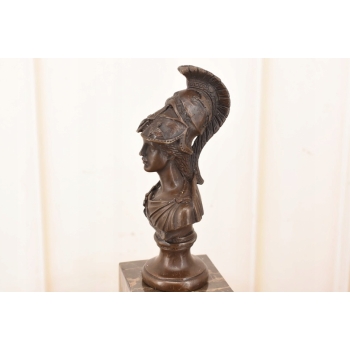 Popiersie Bogini Ateny - Mitologia Atena - Figura Rzeźba z Brązu - Ozdoba