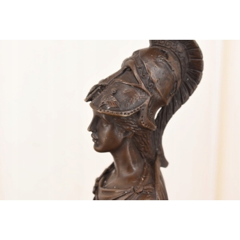 Popiersie Bogini Ateny - Mitologia Atena - Figura Rzeźba z Brązu - Ozdoba