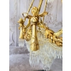 Pałacowy Wiedeński Żyrandol z Brązu + Kryształy 22 żarówki - Lampa 145cm