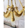Pałacowy Wiedeński Żyrandol z Brązu + Kryształy 22 żarówki - Lampa 145cm