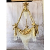 Pałacowy Wiedeński Żyrandol z Brązu + Kryształy 22 żarówki - Lampa 145cm