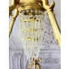 Pałacowy Wiedeński Żyrandol z Brązu + Kryształy 22 żarówki - Lampa 145cm