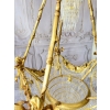 Pałacowy Wiedeński Żyrandol z Brązu + Kryształy 22 żarówki - Lampa 145cm