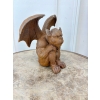 Żeliwna Stara Figura - Przyczajony Gargulec Toskański - Rustykalna Figurka