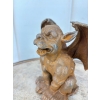 Żeliwna Stara Figura - Przyczajony Gargulec Toskański - Rustykalna Figurka