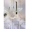 Przezroczysty Pałacowy Szklany Żyrandol - Lampa Sufitowa - Uszkodzony