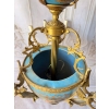 Porcelanowy Żyrandol Pałacowy z Malunkami - Porcelana + Brąz Lampa Sufitowa