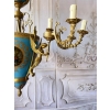 Porcelanowy Żyrandol Pałacowy z Malunkami - Porcelana + Brąz Lampa Sufitowa