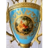 Porcelanowy Żyrandol Pałacowy z Malunkami - Porcelana + Brąz Lampa Sufitowa