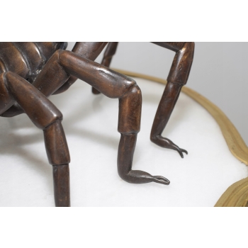 Figura Skorpiona - Skorpion Rzeźba z Brązu - Dekoracje Ozdoba Dom Ogród