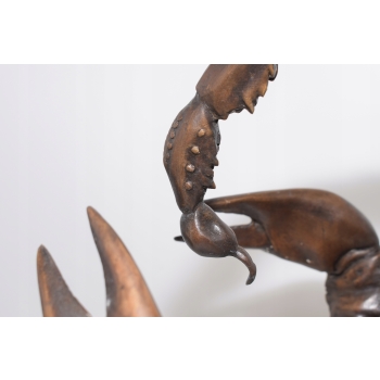 Figura Skorpiona - Skorpion Rzeźba z Brązu - Dekoracje Ozdoba Dom Ogród