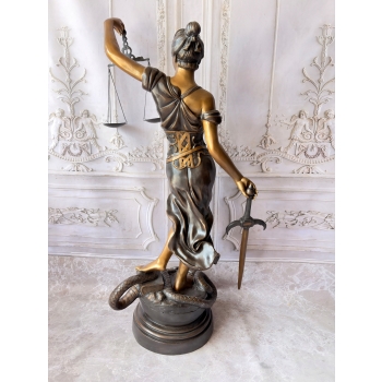 Wielka Temida Bogini Sprawiedliwości - Figura z Brazu Adwokat Sedzia 160cm