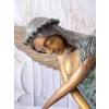 Anielica z Rozłożonymi Skrzydłami - Wielka Figura z Brazu - Aniołek 117cm