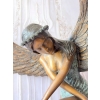 Anielica z Rozłożonymi Skrzydłami - Wielka Figura z Brazu - Aniołek 117cm