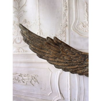 Anielica z Rozłożonymi Skrzydłami - Wielka Figura z Brazu - Aniołek 117cm
