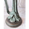Muza z Kwiatami Figura z Brazu w Stylu Secesja Patyna Dama w Sukni 125cm