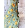 Wielki Kolorowy Paw FONTANNA z Brazu - Figura Dostojnego Pawia 125cm