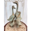 Rodzina Kaczek - 4 Kaczki Kaczka Komplet - Figura z Brązu - Prezent