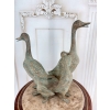 Rodzina Kaczek - 4 Kaczki Kaczka Komplet - Figura z Brązu - Prezent
