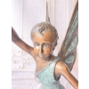 Calineczka z Brązu Elf - Stojaca Dziewczynka Wróżka - Figura z Brązu 150cm