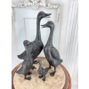 Rodzina Kaczek - 4 Kaczki Kaczka Komplet - Figura z Brązu - Prezent