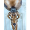 Atlas z Globusem Figura z Brązu Duża Ciężka Rzeźba Mitologiczna
