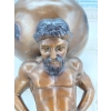 Atlas z Globusem Figura z Brązu Duża Ciężka Rzeźba Mitologiczna