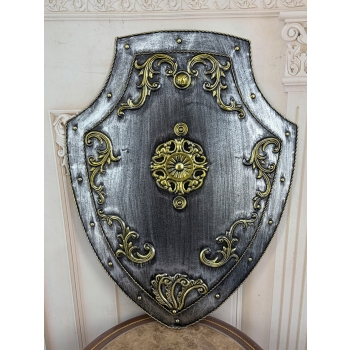 Metalowa Tarcza Rycerska - Zamek Pałac - Zbroja - Dekoracja