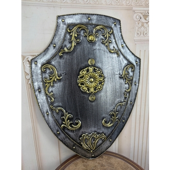 Metalowa Tarcza Rycerska - Zamek Pałac - Zbroja - Dekoracja
