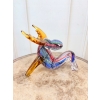 Szkło Murano Style - Siedzący Renifer - Figura ze Szkła - Dekoracja Ozdoba