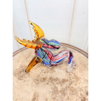 Szkło Murano Style - Siedzący Renifer - Figura ze Szkła - Dekoracja Ozdoba