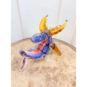 Szkło Murano Style - Siedzący Renifer - Figura ze Szkła - Dekoracja Ozdoba